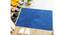 Shelby Blue Solid Fabric 24x16 inches Anti-Skid Bath Mat (Blue) by Urban Ladder - Front View Design 1 - 639646