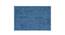 Theodora Blue Solid Natural Fiber 23x15 inches Anti-Skid Bath Mat (Blue) by Urban Ladder - Design 1 Side View - 639652