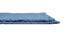 Theodora Blue Solid Natural Fiber 23x15 inches Anti-Skid Bath Mat (Blue) by Urban Ladder - Rear View Design 1 - 639672