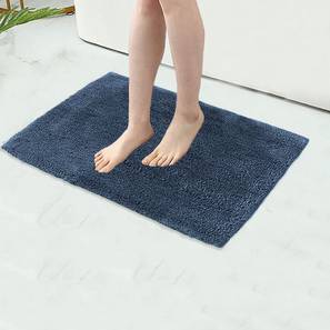 Bath Mats Design Teal Solids Microfiber Bath Mat - Set of 1