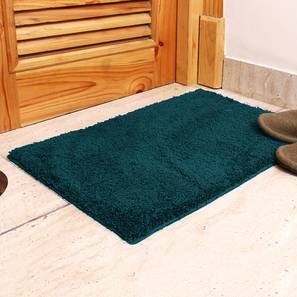 Bath Mats Design Teal Solids Microfiber Bath Mat - Set of 1