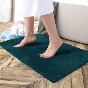luxe home international Teal Solids Microfiber Bath Mat - Set of 1-picture-10