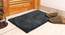 Phoenix Black Solid Natural Fiber 24x16 inches Anti-Skid Bath Mat (Black) by Urban Ladder - Front View Design 1 - 639753