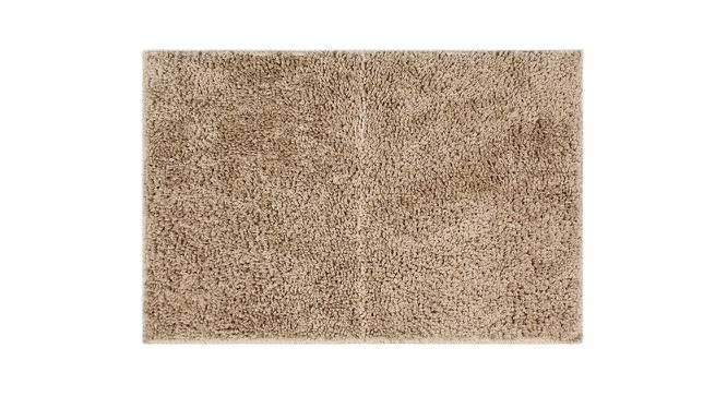 Kyleigh Beige Solid Natural Fiber 23x15 inches Anti-Skid Bath Mat (Beige) by Urban Ladder - Front View Design 1 - 639766