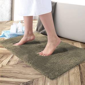 Taupe Solids Microfiber Bath Mat - Set of 1