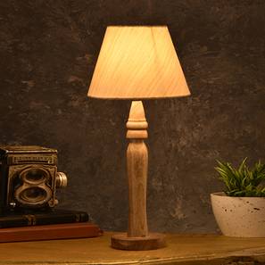 Lamps Design White Cottan Fabric Table Lamp with
