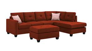Pinster Sectional Fabric Sofa