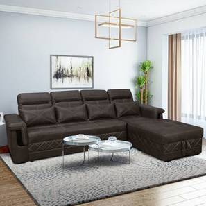 Sofa Cum Bed Design Swilion 4 Seater Pull Out Sofa cum Bed In Brown Colour