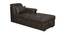 Swilion 3 Seater Leatherette RHS L Shape Sofa cum Bed (Brown) by Urban Ladder - Design 1 Side View - 643054