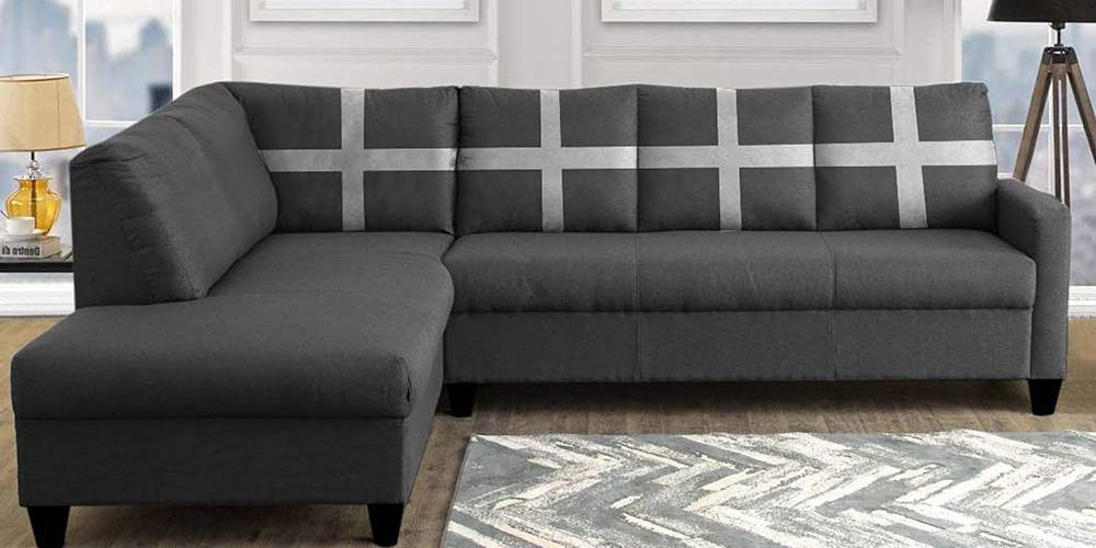 Alvonis Sectional Fabric Sofa by Urban Ladder - - 