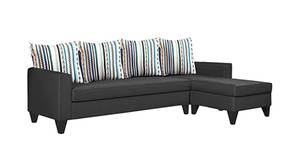 Franclin Sectional Fabric Sofa (Dark Grey)