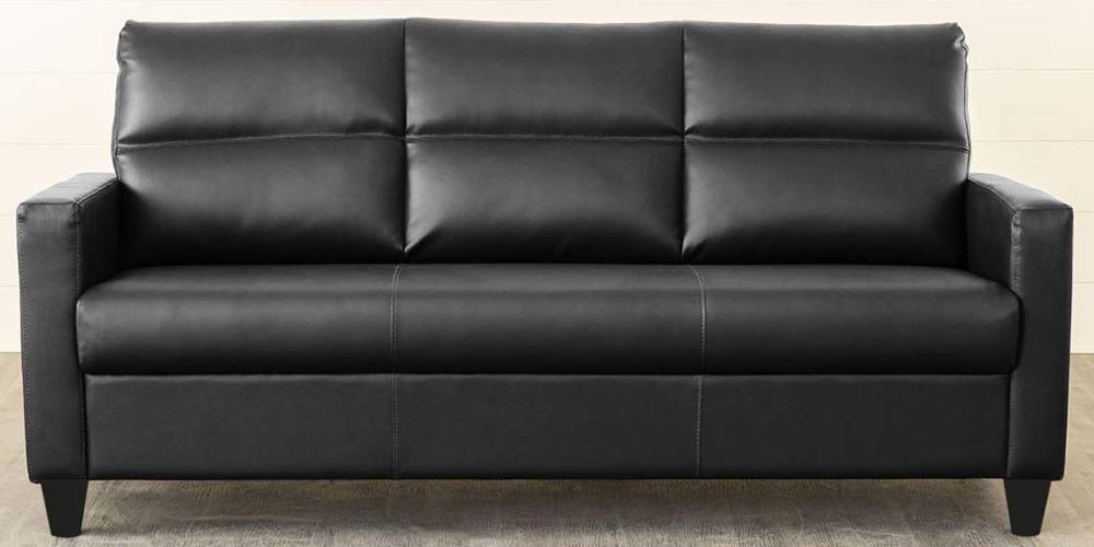 Alfinston Fabric Sofa Set (Black) by Urban Ladder - - 