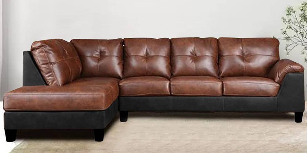 Elizalo Sectional Leatherette Sofa Urban Ladder