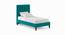 Kono Solid Wood Single Non-Storage Normal Bed in Green colour (Single Bed Size, Polished Finish) by Urban Ladder - Front View Design 1 - 644213