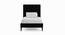 Natalie Solid Wood Single Non-Storage Normal Bed in Black colour (Single Bed Size, Polished Finish) by Urban Ladder - Design 1 Side View - 644240