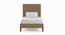 Madeline Solid Wood Single Non-Storage Normal Bed in Beige colour (Single Bed Size, Polished Finish) by Urban Ladder - Design 1 Side View - 644242