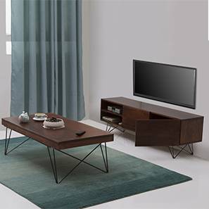 Dyson coffee table tv unit set walnut 00 lp