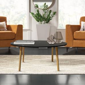 Center Tables Design Clara Round Engineered Wood Coffee Table in Laminate Finish