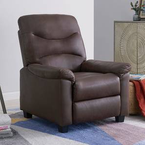 Fabric Recliners Design Calypso Fabric One Seater Recliner in Brown Colour