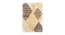 Alessandra Brown Abstract Natural Fiber 15x10 inches Carpet (Brown) by Urban Ladder - Design 1 Side View - 646434