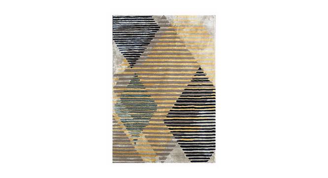 Hallie Green Abstract Natural Fiber 15x10 inches Carpet (Green) by Urban Ladder - Design 1 Side View - 646440