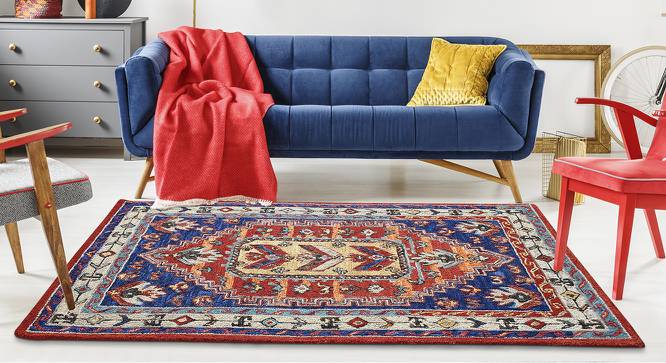 Alexis Multicolor Traditional Natural Fiber 15x10 inches Carpet (Multicolor) by Urban Ladder - Front View Design 1 - 646467