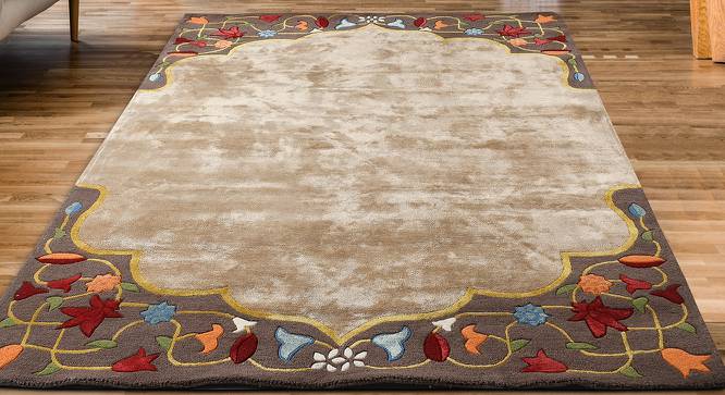 Brynn Beige Traditional Natural Fiber 18x13 inches Carpet (Beige) by Urban Ladder - Front View Design 1 - 646573