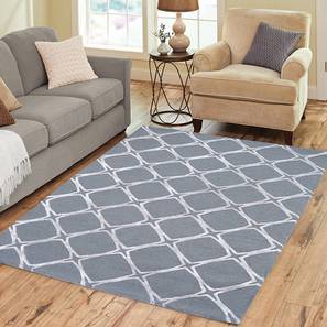 Carpets And Rugs In Chandigarh Design Grey Geometric Hand Tufted Wool Carpet