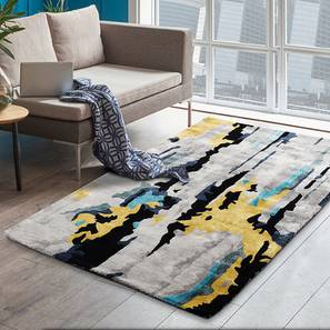 Carpet Runners Design Blue Abstract Hand Tufted Wool Carpet