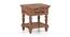 Miraya Solid Wood Bedside Table (Teak Finish) by Urban Ladder - Design 1 Side View - 648190