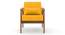 Brooks Armchair - Teak Natural Chitra Velvet-Mint (Teak Finish, Mustard Yellow) by Urban Ladder - Ground View Design 1 - 648195