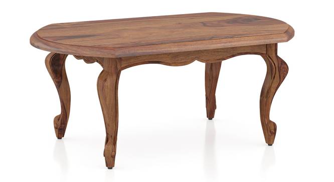 Nitara Rectangular Solid Wood Coffee Table (Teak Finish) by Urban Ladder - Design 1 Side View - 648233