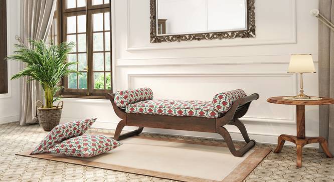 Saachi Solid Wood Day Bed (Ash Grey, Mango Walnut Finish) by Urban Ladder - Front View Design 1 - 648261