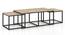 Sylvie Rectangular Solid Wood Coffee Table (Natural Finish) by Urban Ladder - Design 1 Side View - 648267