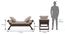 Saachi Solid Wood Day Bed (Ash Grey, Mango Walnut Finish) by Urban Ladder - Design 1 Dimension - 648276