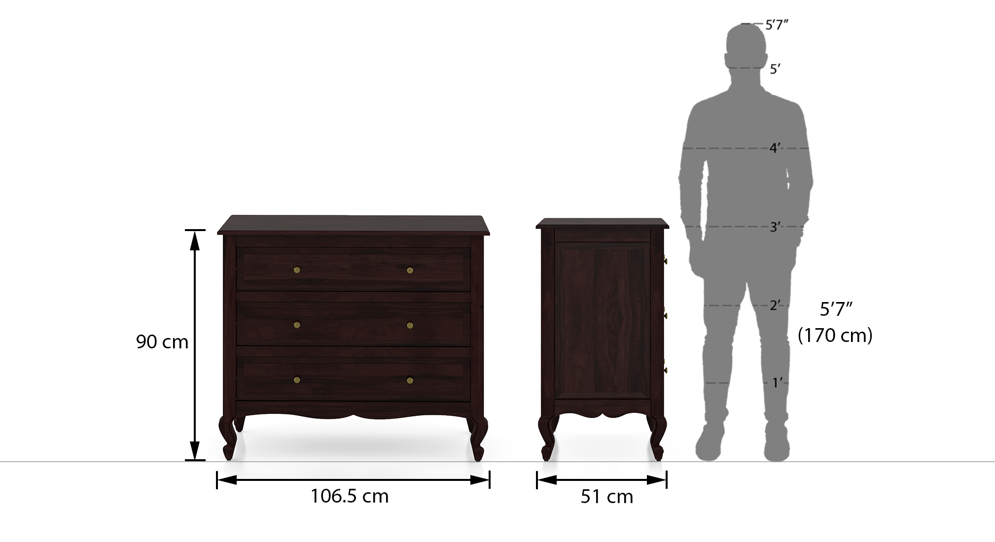 Nitara chest of drawers  finish mahogany 10