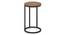 Delphine Solid Wood C Table (Amber Walnut Finish) by Urban Ladder - Side View - 