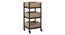 Ryden Free Standing Bar Trolley in Natural Finish (Natural Finish) by Urban Ladder - Side View - 