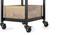 Ryden Free Standing Bar Trolley in Natural Finish (Natural Finish) by Urban Ladder - Ground View - 