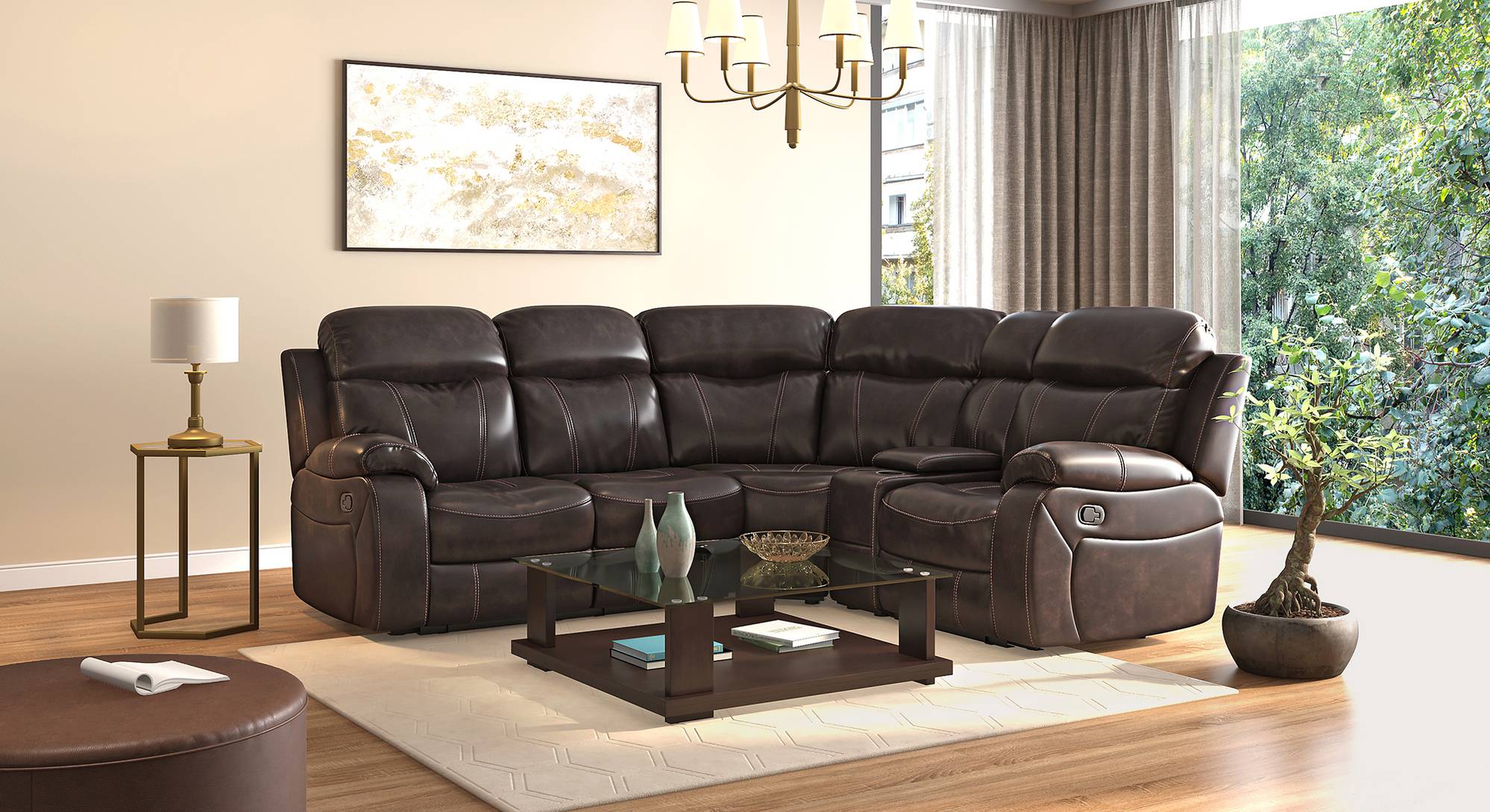 Bogarde Modular Sectional Recliner Sofa