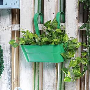 Planters Design Green Metal Planter