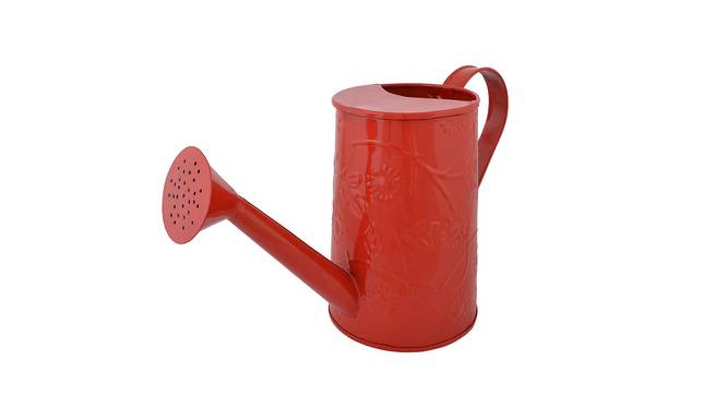 Carol Red Metal 5x13 inches Vase (Red) by Urban Ladder - Front View Design 1 - 649358