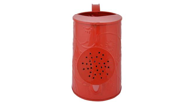 Carol Red Metal 5x13 inches Vase (Red) by Urban Ladder - Design 1 Side View - 649409