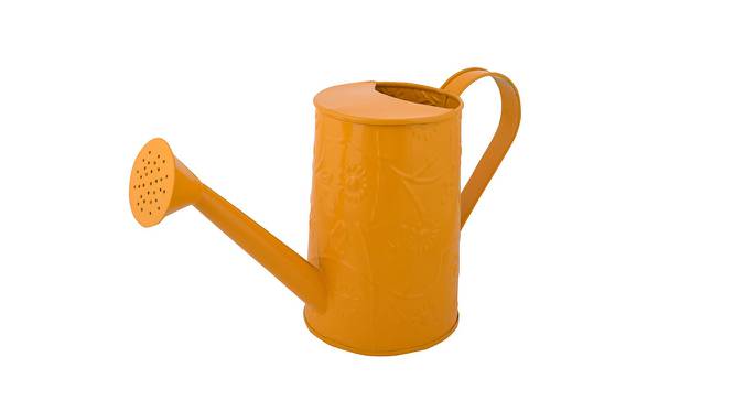 Geraldine Yellow Metal 5x13 inches Vase (Yellow) by Urban Ladder - Front View Design 1 - 649467