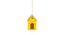 Amal Yellow Metal Hanging Pots (Yellow) by Urban Ladder - Front View Design 1 - 649584