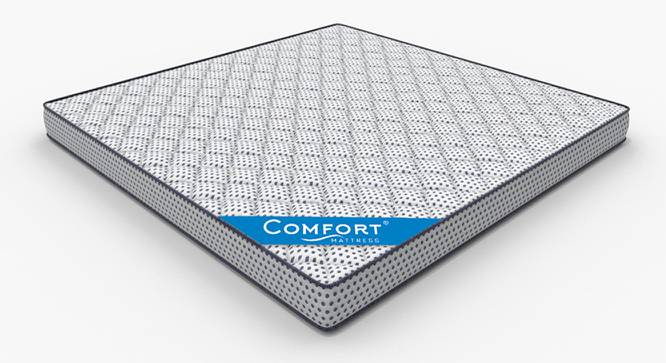 Super Deluxe Dual Side Usable HR Foam Single Size Mattresses (Single Mattress Type, 5 in Mattress Thickness (in Inches), 84 x 30 in Mattress Size, White & Blue) by Urban Ladder - Front View Design 1 - 650390