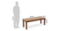 Capra Bench (Teak Finish) by Urban Ladder - Dimension Design 1 - 