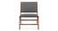 Maureen Solid Wood Rest Chair (Teak Finish, Cloud Grey) by Urban Ladder - Close View - 