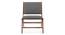 Maureen Solid Wood Rest Chair (Teak Finish, Cloud Grey) by Urban Ladder - Close View - 