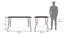 Dyson Solid Wood 6 Seater Dining Table (Mango Walnut Finish) by Urban Ladder - Image 1 - 651342